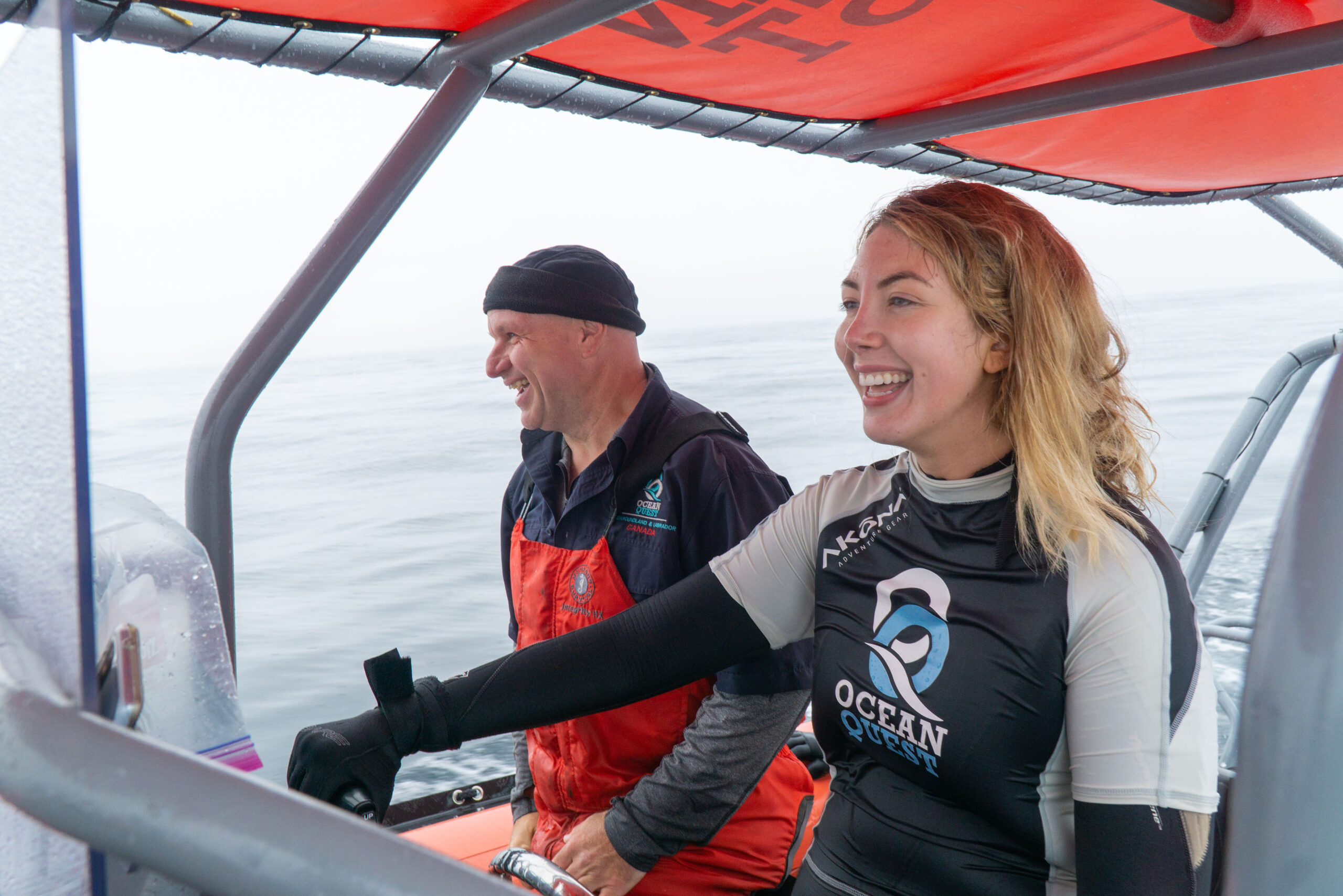 Guests in the water on a Newfoundland snorkelling experience